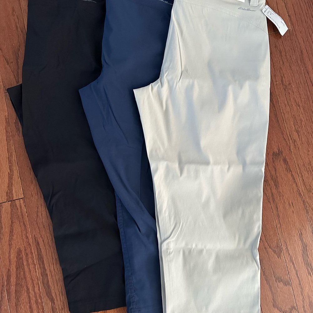 Eddie Bauer Women's Pants in Black, Navy, and Beige